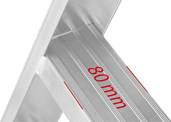 Produktbild kaiserkraft Alu-Klapptritt (Trittleiter, 72 cm)