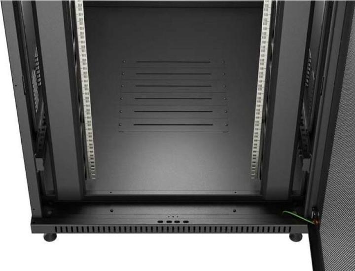 Produktbild Lanberg RACK STEHENDER EINBAUSCHRANK 19 22U 800X1200 SCHWARZ PERFORIERTE TÜR (FLACHPACK) (22 HE, 19 Zoll Rack)