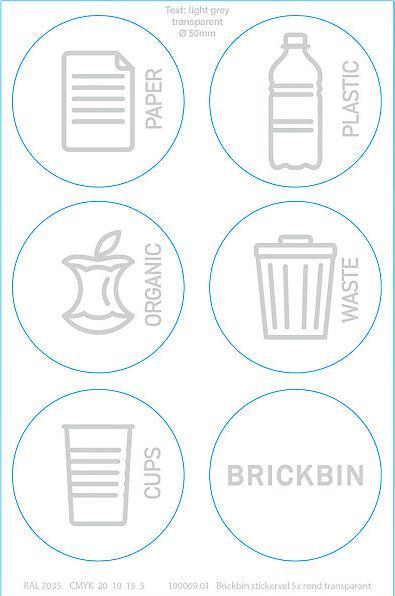 Actual product image ReinigungsBerater Waste separation system BrickBin organic waste bin black green 65 L integrated bag holder, made of (65 l)