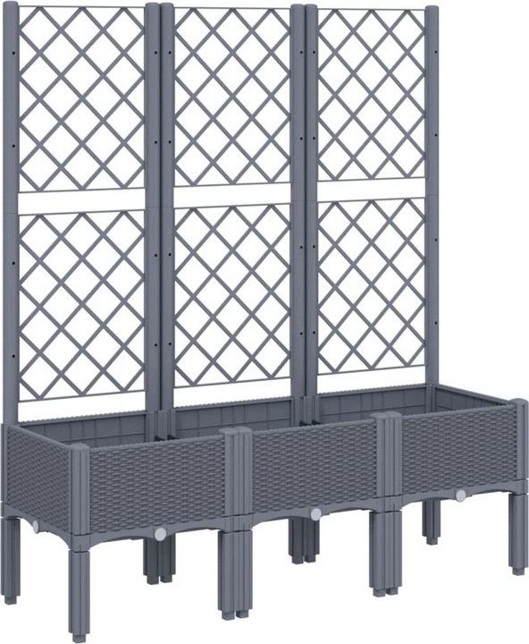 Actual product image VidaXL Planter with trellis PP