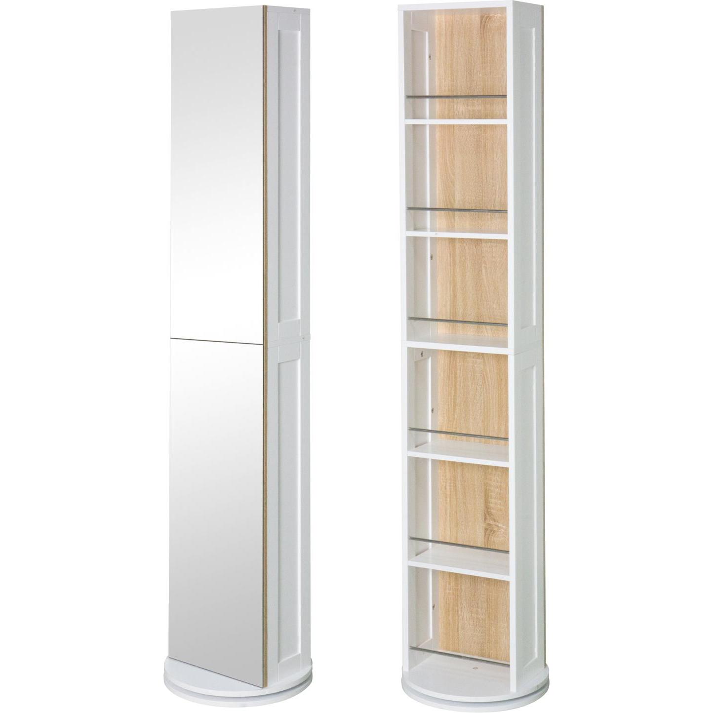 HTI-Living, Spiegelschrank, Standspiegel mit Regal und Drehfunktion