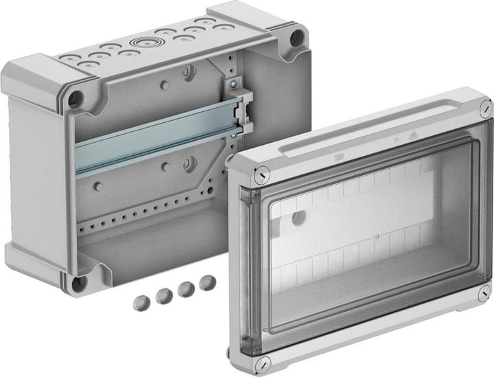 OBO Bettermann OBO SDB 12L PS Small distribution board without terminal strip, for 12 TE light grey