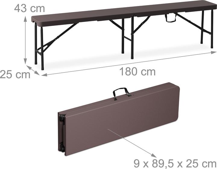 Produktbild Relaxdays 3-tlg. Bierzeltgarnitur (180 cm)