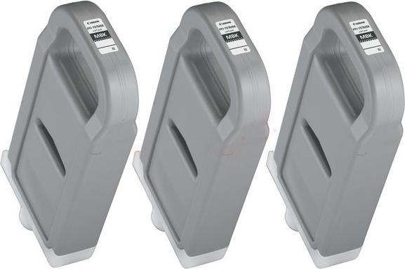 Actual product image Canon 3x PFI-707MBK ink matte black standard capacity 700ml 3-pack iPF830/840/850 (MBK)