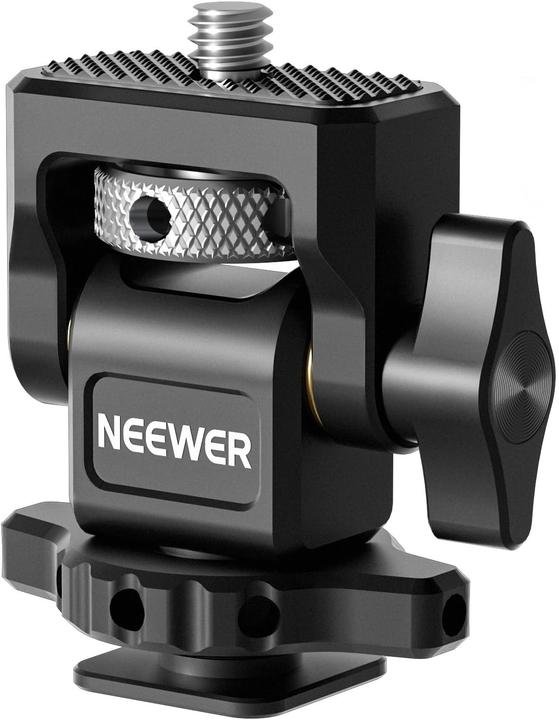 Immagine prodotto Neewer 360° Swivel & 180° Tilt Damping Adjustable Cold Shoe Monitor Mount (Accessori per monitor)