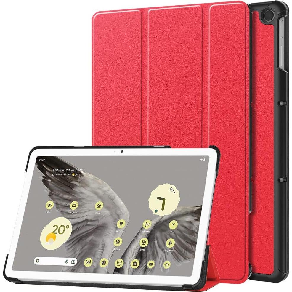 Cover-Discount Google Pixel Tablet - Tri-fold Smart Case rot (Google Pixel Tablet), Tablet Hülle, Rot