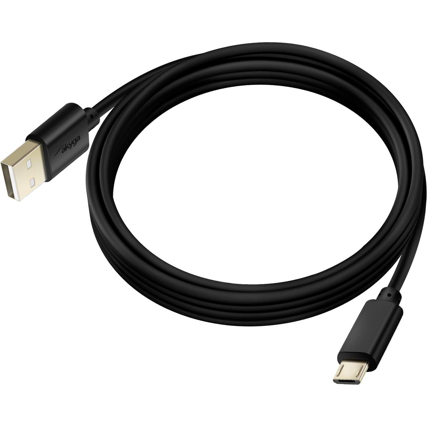 Akyga Ak-Usb-01 Cavo Usb 2.0 Micro-Usb B Usb A (1.80 M, Usb 2.0), Cavo Usb