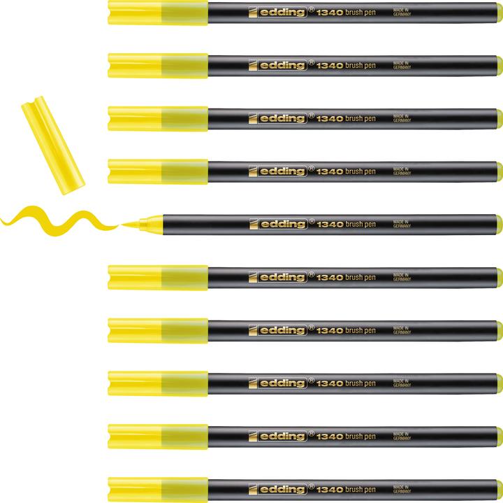 Produktbild Edding Brushpen 1340 (Gelb, 1 x)