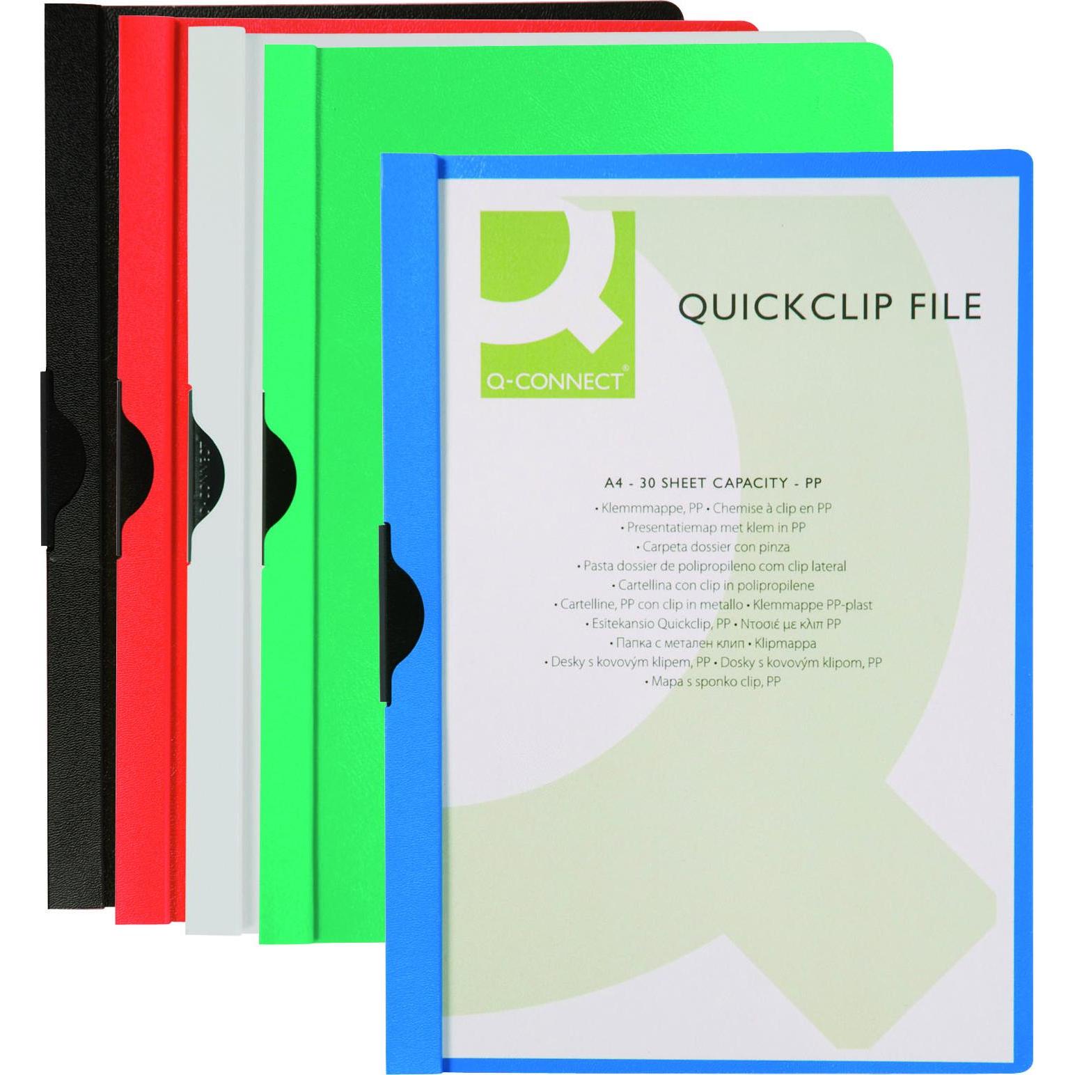 Thumbnail - Q-Connect, Mappe, Klemmhefter Quick Clip (A4, 1 x)