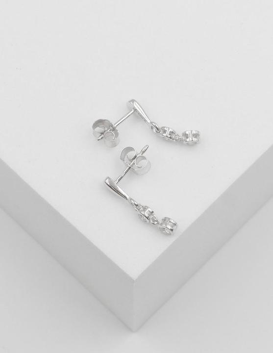 Immagine prodotto Muau Ohrstecker Weissgold 750/18K, Diamant 0.19ct. (Oro bianco 750/18 carati)