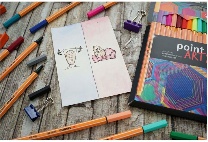 Actual product image STABILO Point 88 (Multicoloured, 18 x)