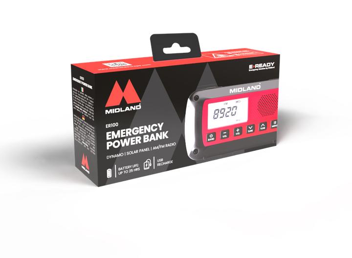 Actual product image Albrecht Midland ER100 Notfallradio mit 2600mAh Akku (AM, FM)