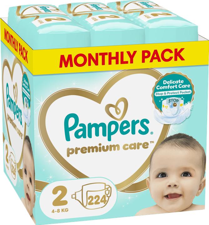Image du produit Pampers Premium Care (Taille 2, Pack mensuel, 224 pièce(s))