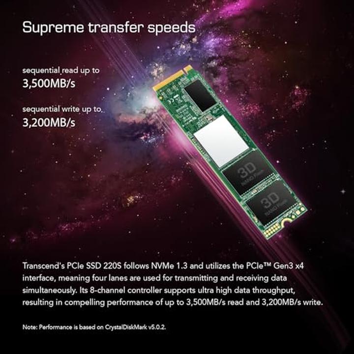 Image du produit Transcend 220S SSD 2 TB (2000 Go, M.2 2280)