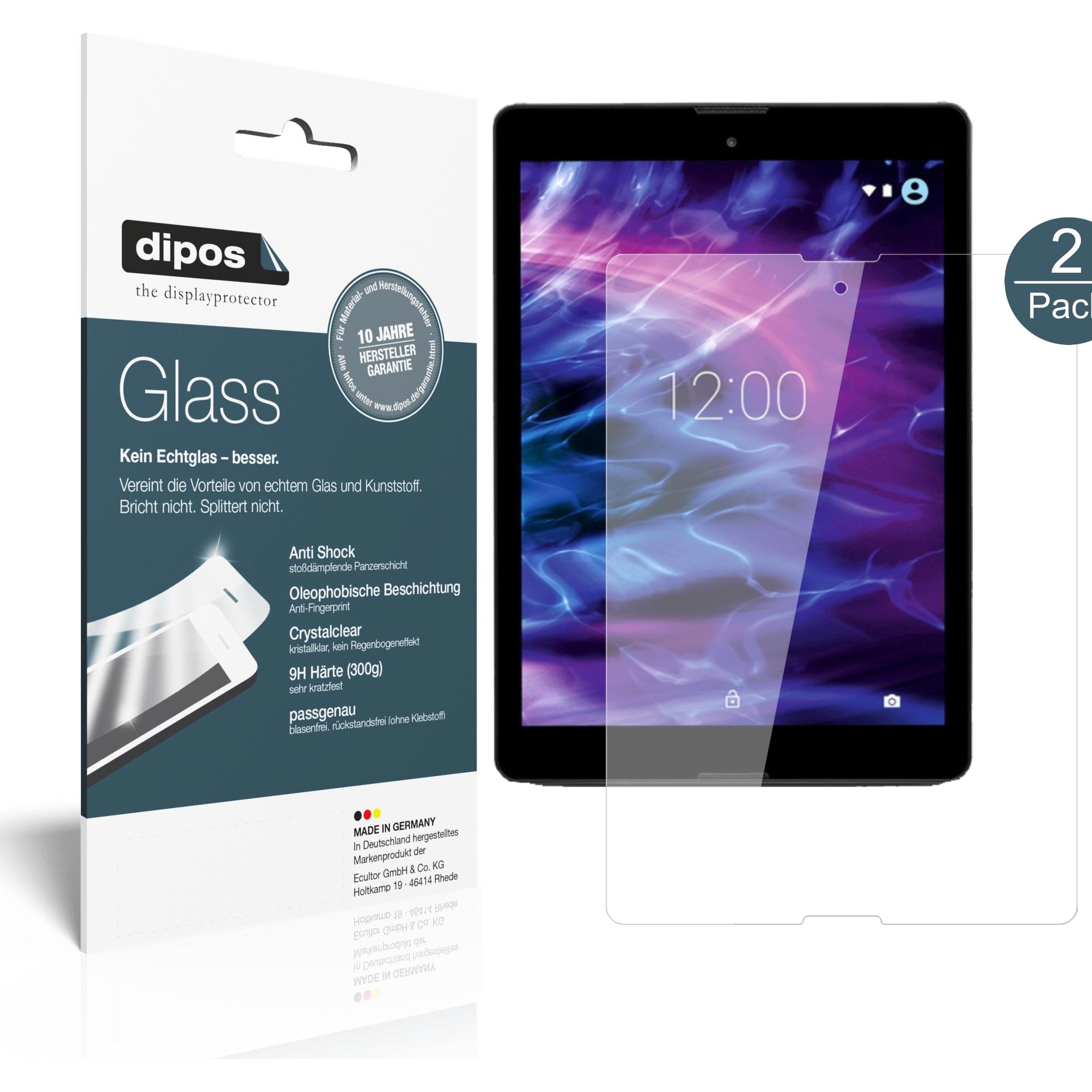 Dipos Displayschutz Anti-Shock (2 Stück, Lifetab P9702), Tablet Schutzfolie