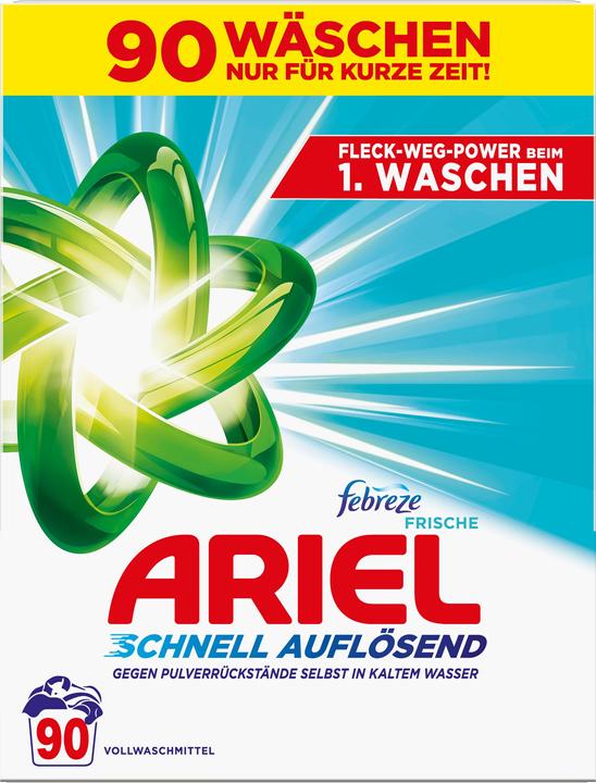 Ariel Febreze Freshness (90 Washing cycles, Washing powder)