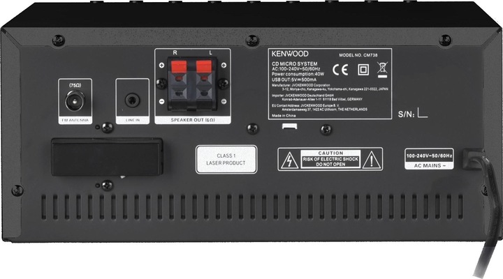 Image du produit Kenwood M-9000S (Bluetooth, WiFi, Lecteur de CD, 2x 50 W)