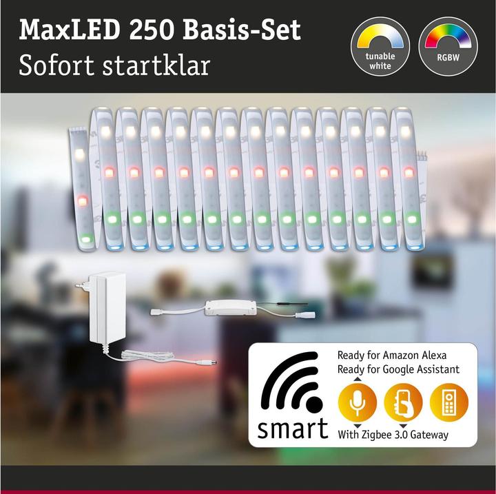 Actual product image Paulmann MaxLED 250 Stripe Set (RGBW, 500 cm, Indoor)