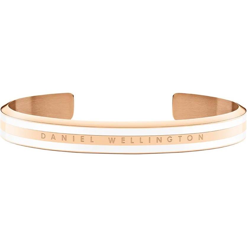 Daniel Wellington, Armschmuck, Classic Slim Bracelet Satin White Rose Gold S, (Edelstahl, Emaille)