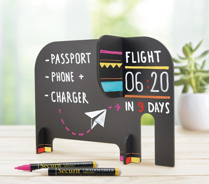 Immagine prodotto Securit Lavagna ELEPHANT T3D-ELEPH nero 14.3x19.8x10.1cm (Bacheca, 14.30 x 10.10 cm)
