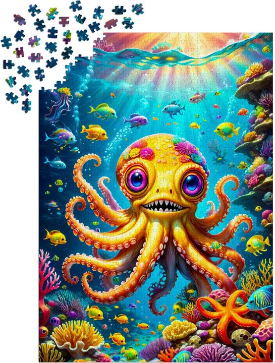 Immagine prodotto Enjoy Puzzle Puzzle 1000 pezzi - Cute Octopus (1000 pezzi)