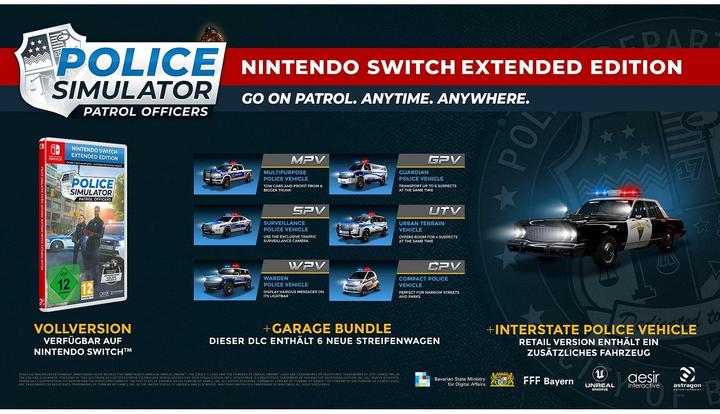 Productafbeelding astragon Politie Simulator: Patrouille Officieren SWITCH E.E Uitgebreide Editie (Switch, DE)