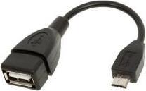 Actual product image Hamlet Micro OTG cable micro usb to female usb adapter (0.15 m, USB 2.0)