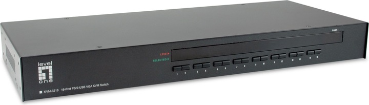 Immagine prodotto LevelOne Switch KVM Level One KVM-3216 a 16 porte PS/2-USB VGA