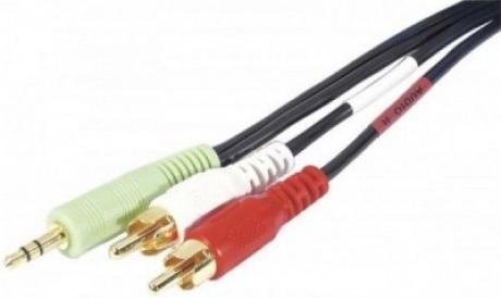Actual product image Exertis Connect Audio cable, 3.5 mm stereo jack plug/2x cinch plug, 10.0 m (10 m)