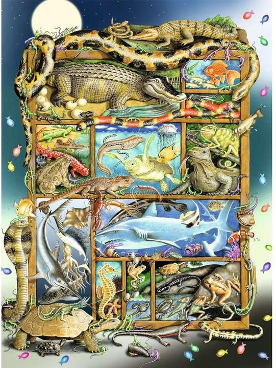 Produktbild Ravensburger Kinderpuzzle - 12000866 Reptilien im Regal - 200 Teile XXL Puzzle für Kinder ab 8 (200 Teile)