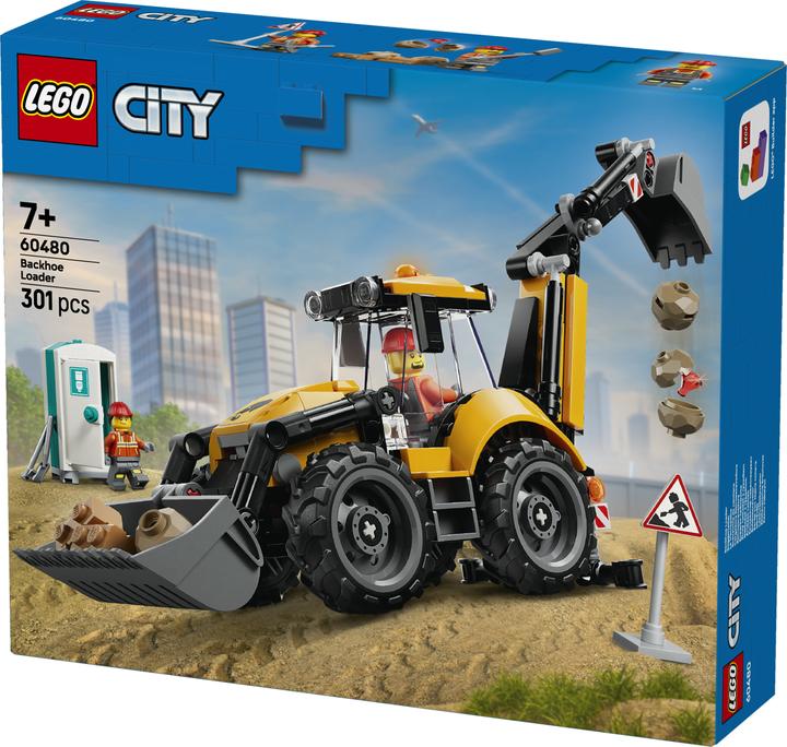 Actual product image LEGO 60480 Gelber Baggerlader