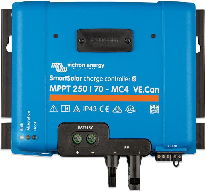 Actual product image Victron Energy SmartSolar 150/70 MPPT Solar Charge Controller 12/24/36/48 V Battery ()