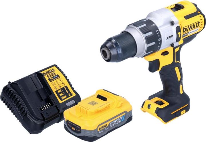 Produktbild DeWalt DCD 996 H1 Akku Schlagbohrschrauber 18 V 95 Nm Brushless + 1x Powerstack Akku 5,0 Ah + (Ohne externe Stromquelle)