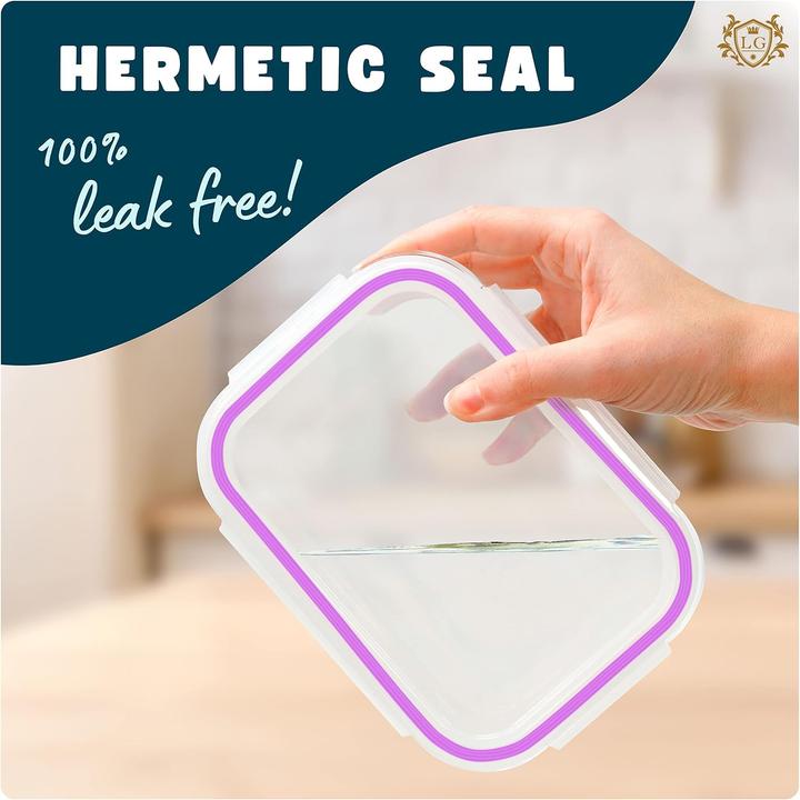 Produktbild LG Luxury & Grace 4er Glas Frischhaltedosen-Set, luftdicht (0.60 l)