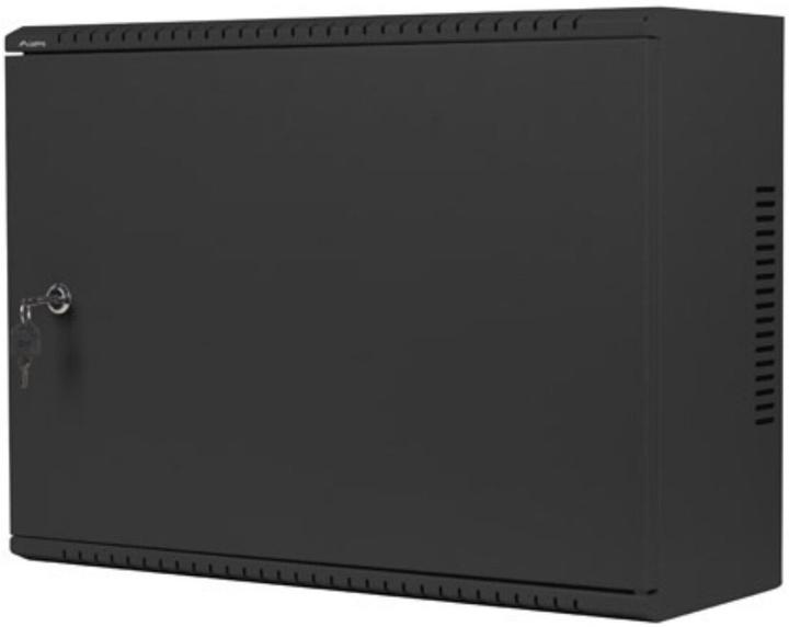 Actual product image Lanberg Nástěnná jednodílná skříň 19", 4U+3U/540x200, (dodávané složené), nízkoprofilová, plné dveřé (4 RU, 19 inch rack)
