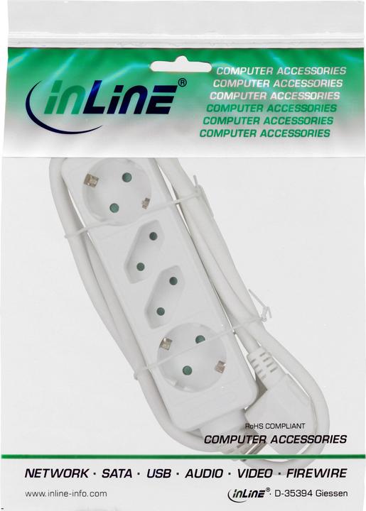 Actual product image InLine Socket strip (4 x, CEE 7/16, 5 m)