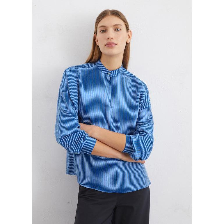 Thumbnail - Marc O'Polo, Damen, Bluse, Gestreifte Langarmbluse für Damen, Mehrfarbig, (36)