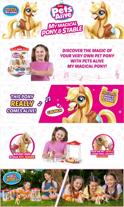 Actual product image Zuru Magic pony in the stable