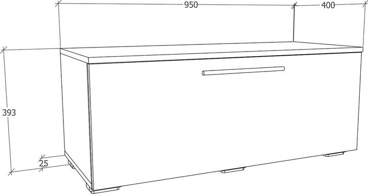 Image du produit VCM Bois Meuble TV Lowboard Meuble TV Table Console Table TV Arila S (95 x 40 x 39 cm)