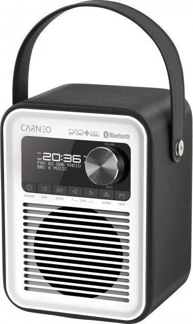 Actual product image Carneo D600 Radio DAB+, FM, BT, black/white (DAB, DAB+, FM, Bluetooth)