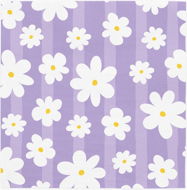 Produktbild Globos Europe Papierservietten 33x33cm Gänseblümchen - 20 Stück. (20 Stk., 33 x 33 cm)