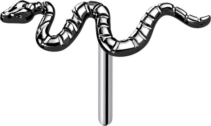 Image du produit Star Piercing Threadless noir serpent (sans laiton, Titane)
