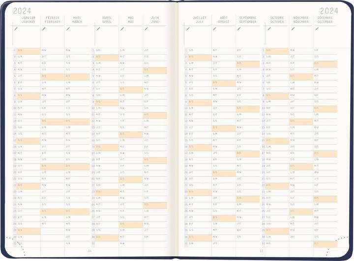 Actual product image Rhodia Webplanner 2024 (10 x 15 cm, No binding)