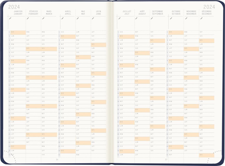 Actual product image Rhodia Webplanner 2024 (10 x 15 cm, No binding)