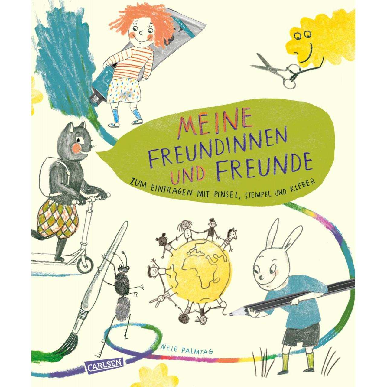 Meine Freundinnen und Freunde – zum Eintragen mit Pinsel, Stempel, Kleber, Kinderbücher von Nele Palmtag