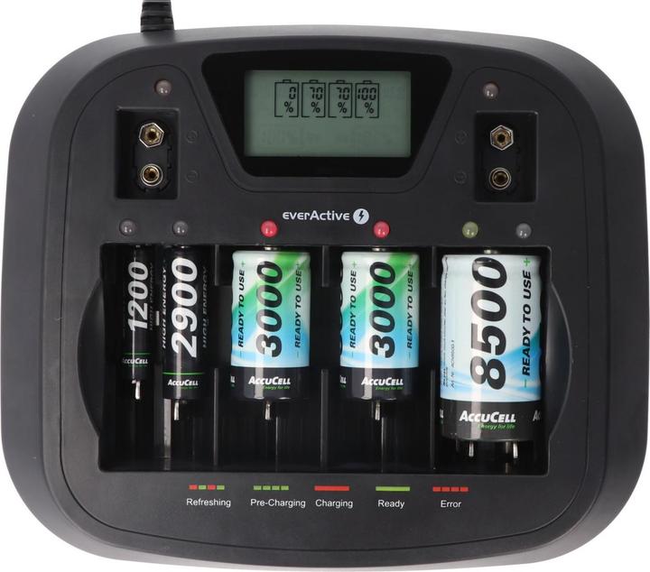 Everactive NC-900U (1 Stk., C, D, AAA, AA, Ladegerät ohne Akku)