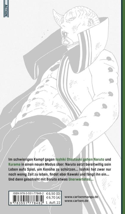 Actual product image Boruto - Naruto the next Generation 14 (German, Masashi Kishimoto, Mikio Ikemoto, Ukyo Kodachi, 2022)