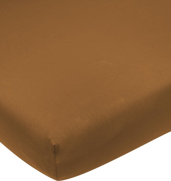 Actual product image Meyco Home jersey fitted sheet 160x200 camel (160 x 200 cm)