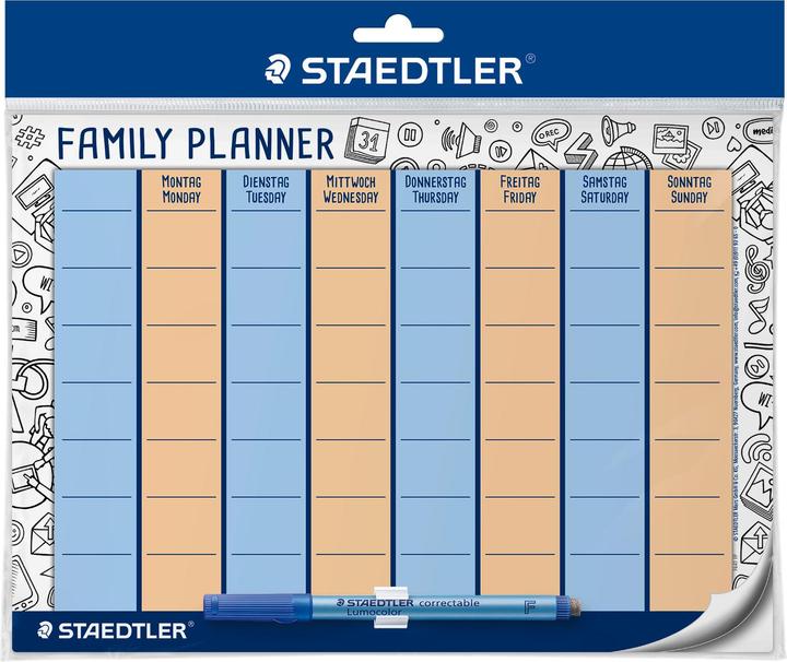 Actual product image Staedtler Lumocolor family planner (A4)