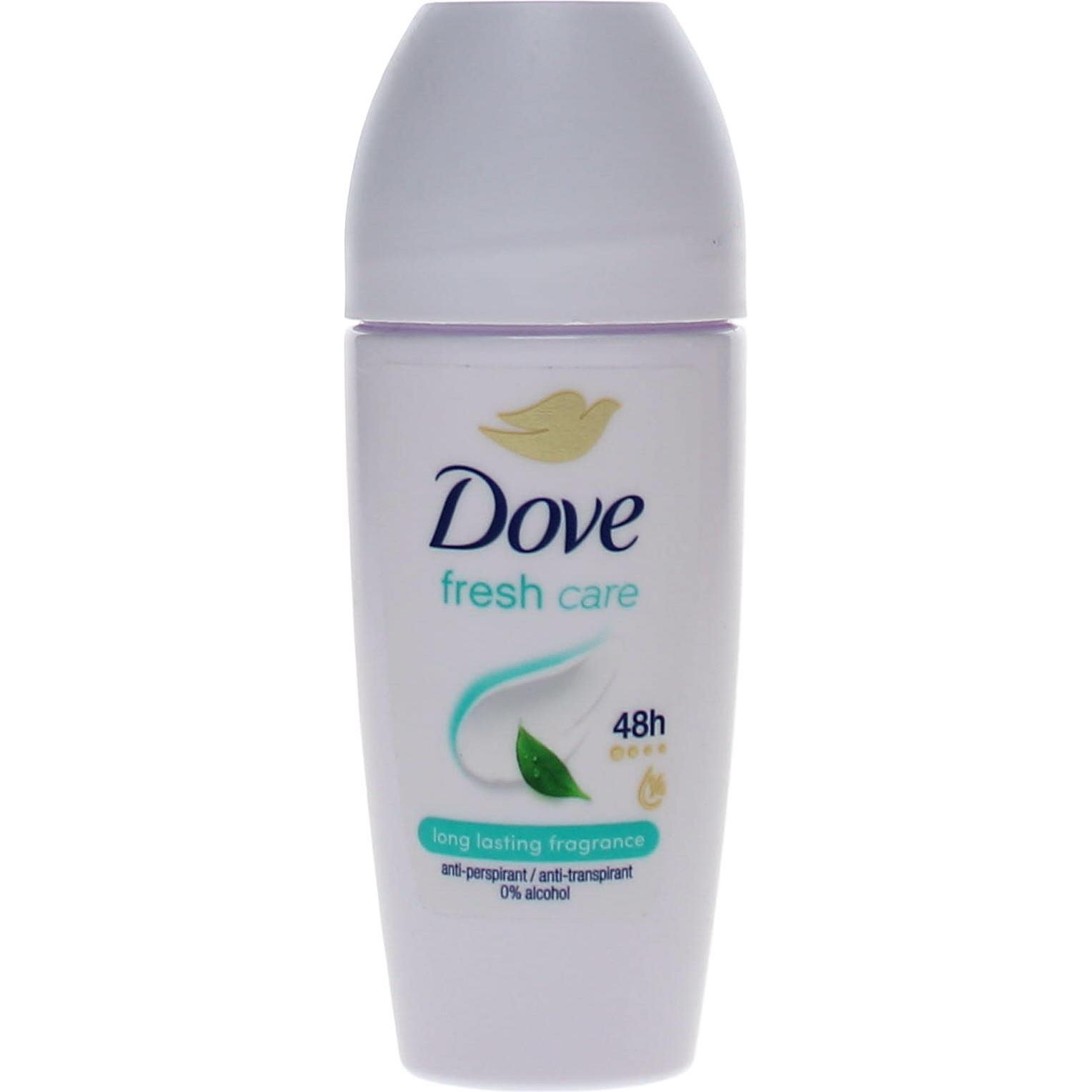 Dove, Deo, Fresh Anti-Perspirant Roll On Deodorant with ¼ Moisturising Cream 50ml (Roll-on, 50 ml)